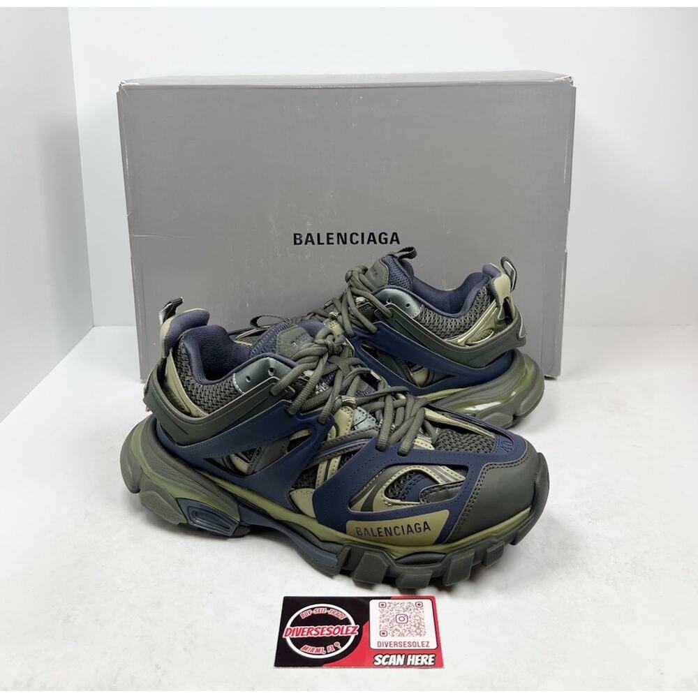 Size 40EU/7US - Balenciaga Track Green/Navy/Yellow🍃 NEW/RETAIL $1K!